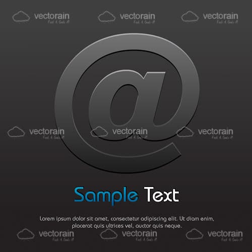 At Icon with Sample Text